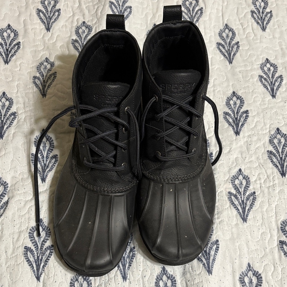 Sperry Men's Black Rain Boots